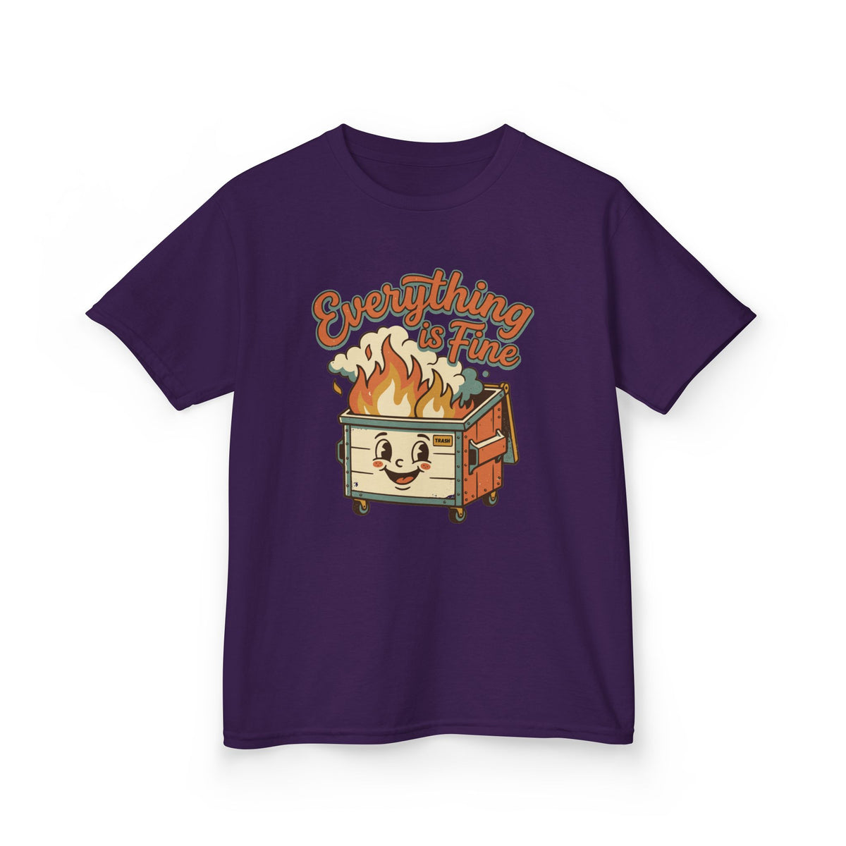 Everything Is Fine Funny Kids T-Shirt
