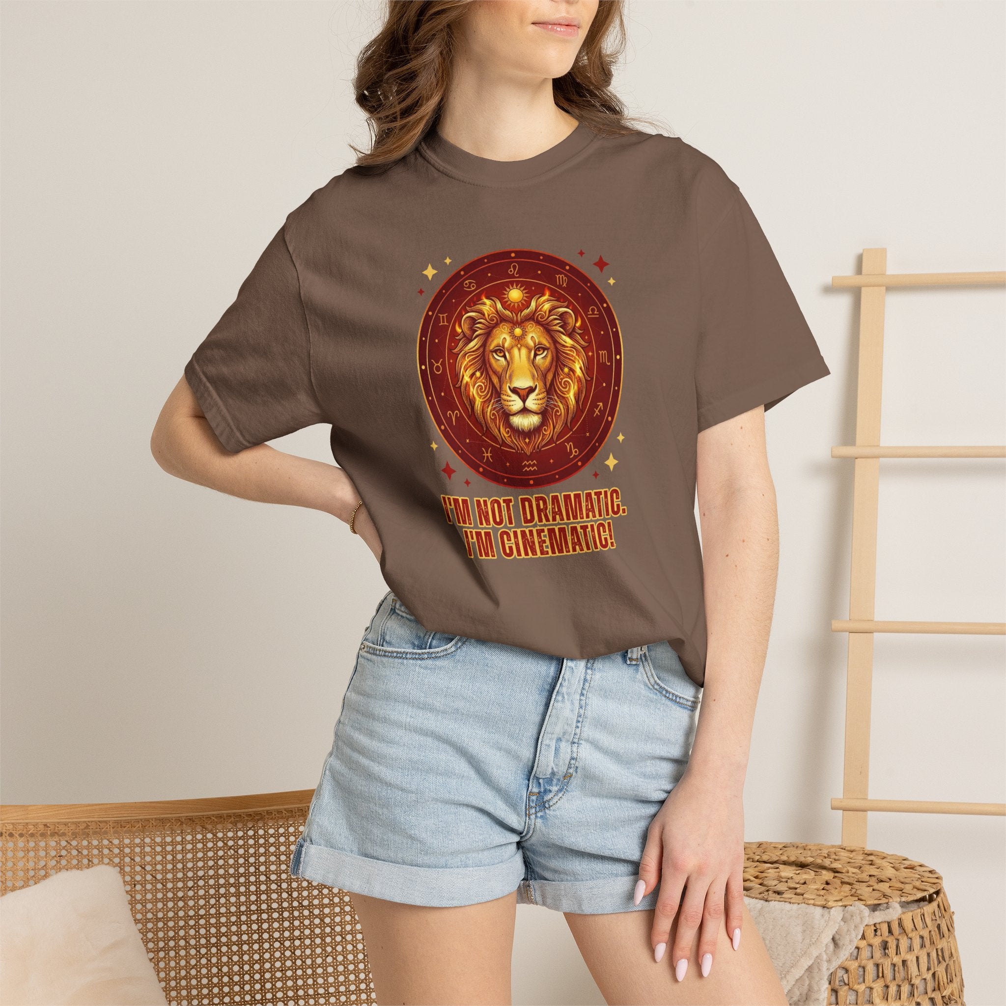 Funny Leo Zodiac Shirt | I'm Not Dramatic I'm Cinematic Tee | Astrology Gift for Women | Leo Birthday Shirt | Fire Sign Apparel | Leo Graphi