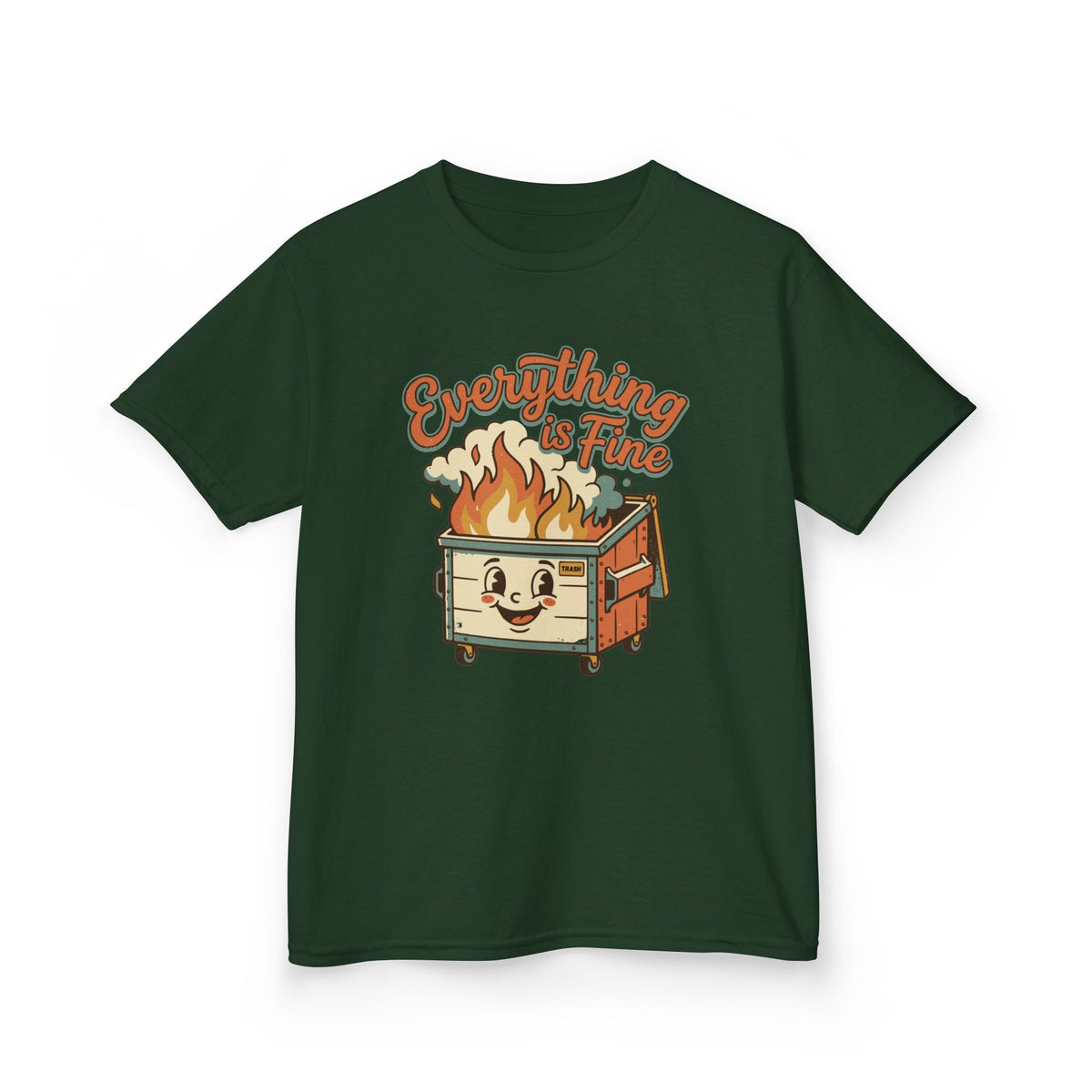 Everything Is Fine Funny Kids T-Shirt