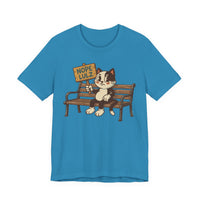 Nope Lulz Funny Retro Cat Tee