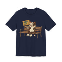Nope Lulz Funny Retro Cat Tee