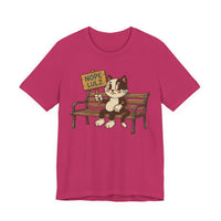 Nope Lulz Funny Retro Cat Tee