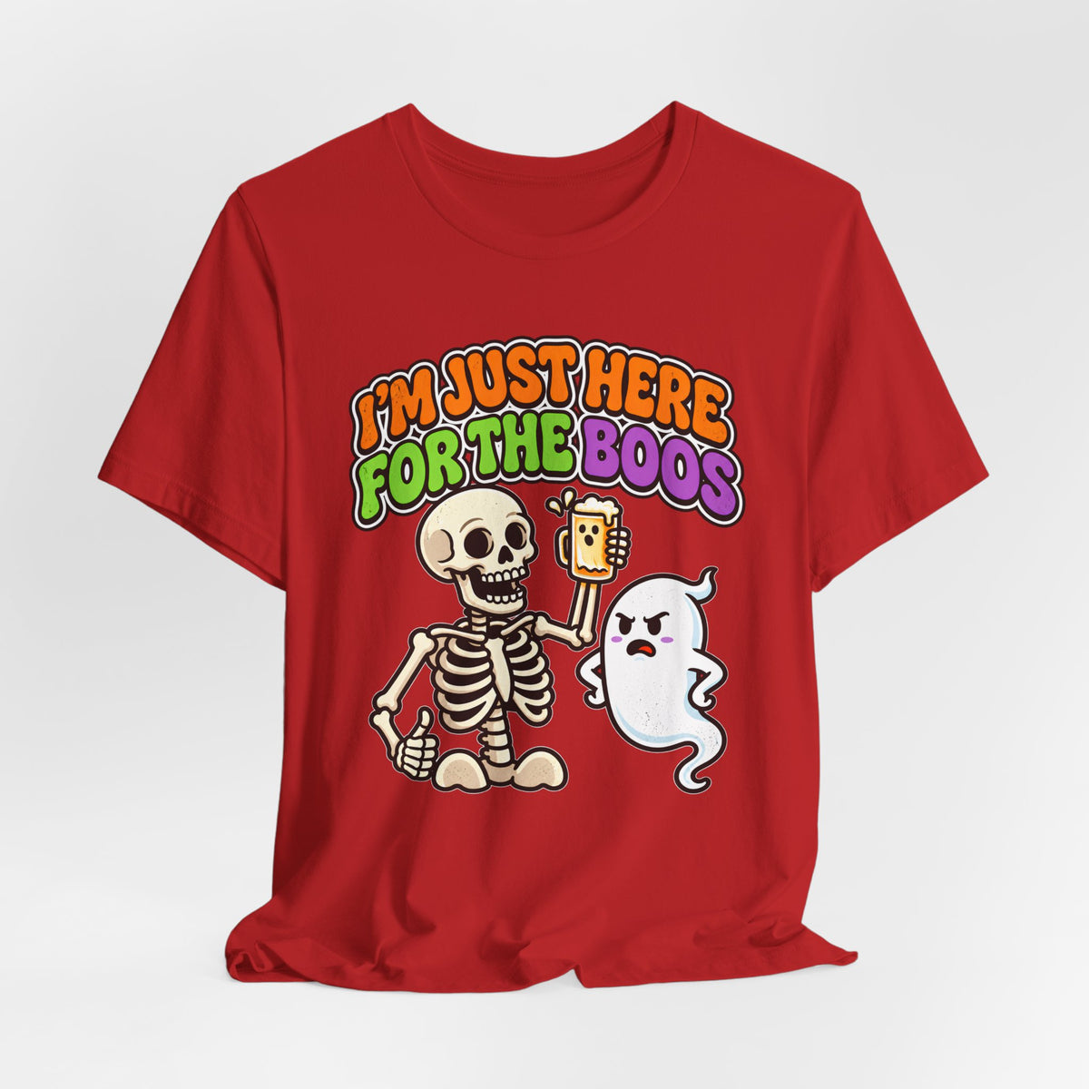 I'm Just Here for the Boos Funny Halloween Tee Shirt
